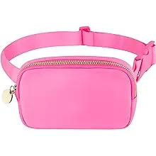 DANCOUR Pink Fanny Pack Crossbody Bags for Women - Pink Belt Bag for Women Crossbody - Everywhere Belt Bag for Women Fashion Waist Packs Mini Bag