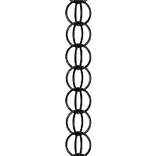 8.5 ft. Aluminum Ring Rain Chain (Black)