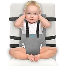 Baby Portable High Chair Booster Seat with Carry Bag by Vevoza- Cloth Harness Toddler Chair Seat with Adjustable Straps to Fit Any Chair- Machine