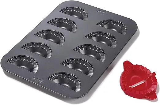 Professional Mini Hand Pie Pan with Cut-and-Press Tool