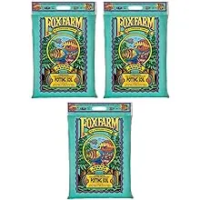 FoxFarm FX14053 Ocean Forest Plant Garden PH Adjusted 12 Quarts Potting Soil Blend Mix for Containerized Plants, 3 Pack