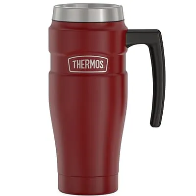 Thermos Stainless Steel King Travel Mug, 16 oz, Red