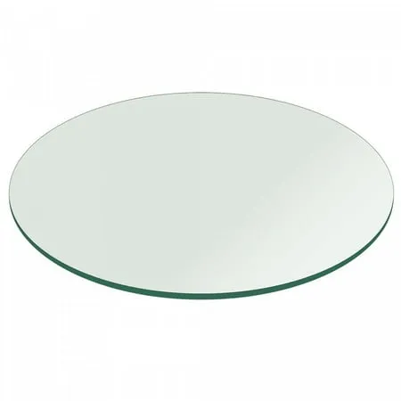 Fab Glass and Mirror 30" Round Flat Polished Tempered Glass Table Top