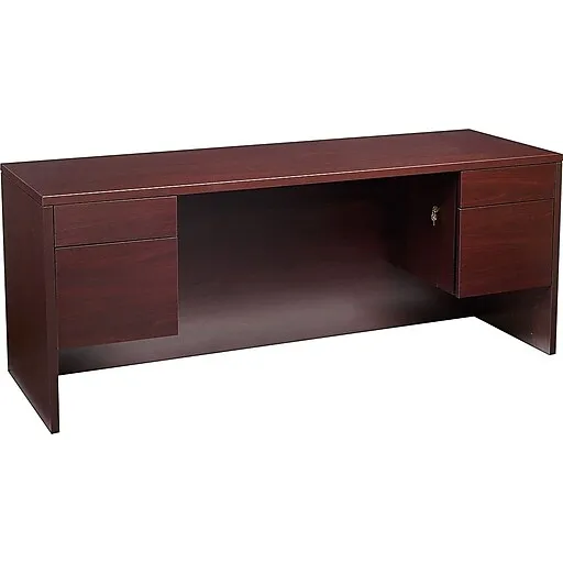 HON 10500 Series Kneespace Credenza With 3/4-Height Pedestals 10543NN