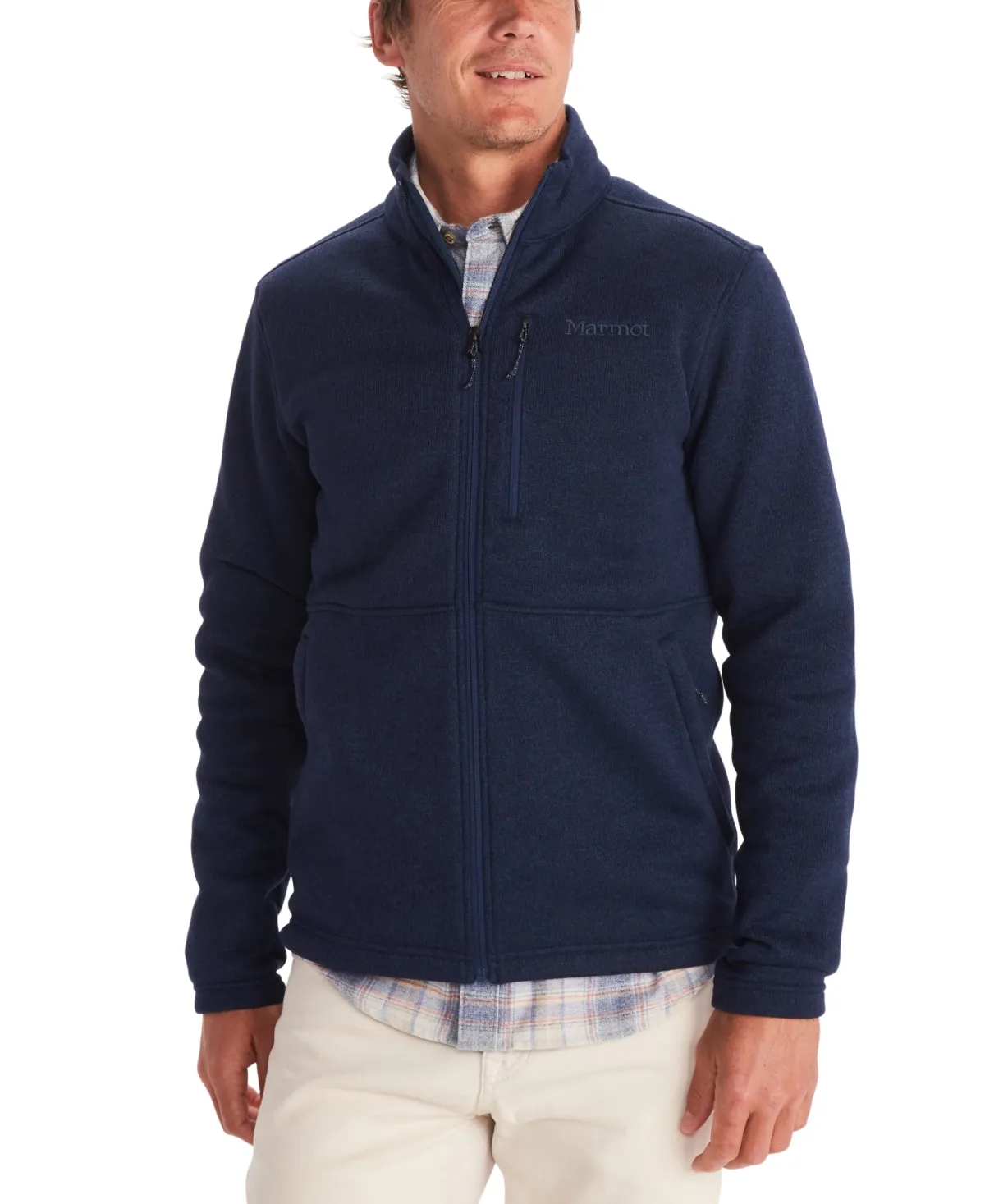 Men's Drop Line Full Zip Sweater Fleece Jacket
      
          Men's Drop Line Full Zip Sweater Fleece Jacket