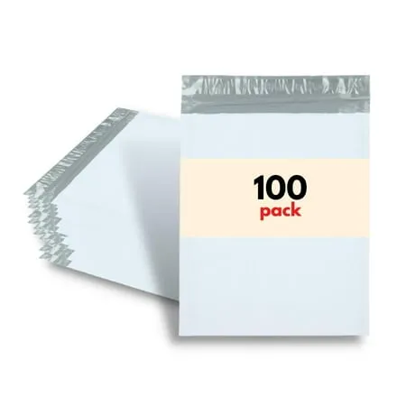 Prinko 100 Pcs #4 9.5x14.5 Poly Bubble Padded Envelopes Mailers Self Adhesive Shipping Bags