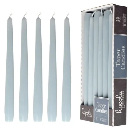 Hyoola 12 Pack Tall Taper Candles