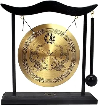 fengshuisale Zen Art Brass Feng Shui Desktop Gong H1303