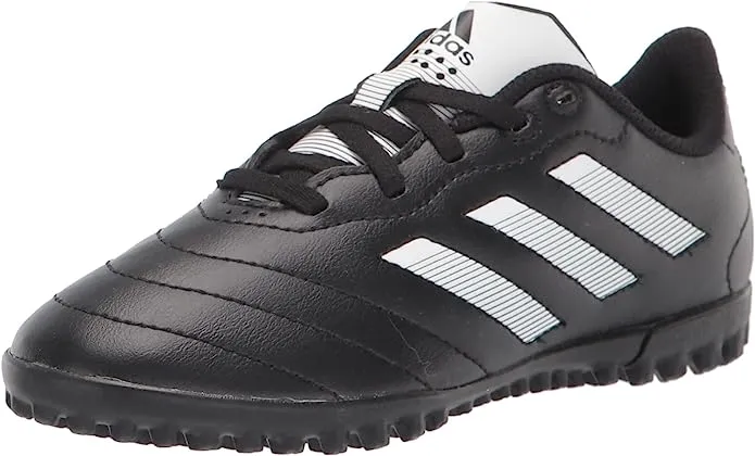 Adidas Kids' Goletto VIII Turf Soccer Cleats, Size 11, Black/White