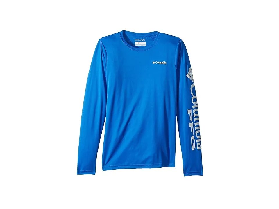 Columbia Terminal Tackle Long Sleeve Tee L / Vivid Blue,Cool Grey