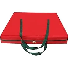 Pop Up Christmas Tree Storage Bag 6ft Large Tree Storage Container with Handles and Zippers 30”L x 30”W x 4.3”H