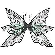 Lizxun Fairy Wing Halloween Dress Up Elegant Organza Butterfly Wing for Girls Women Role-Playing Performance