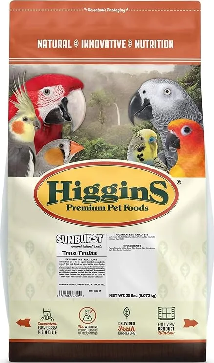 Higgins Sunburst Treats True Fruits, 20 lbs.