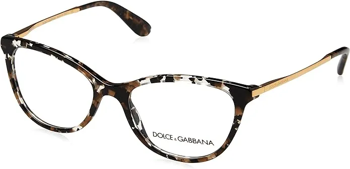 Dolce & Gabbana DG3258 Eyeglasses - Cube Black/Gold (911)