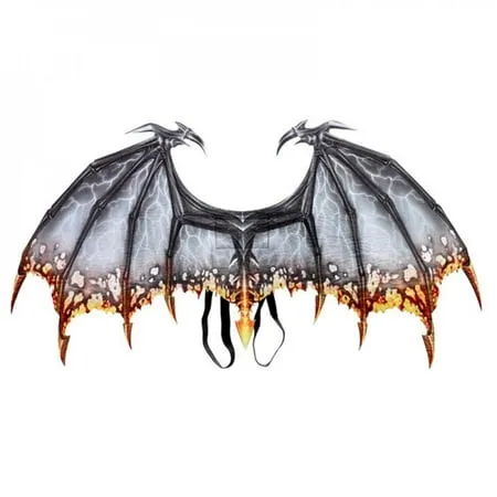 Halloween Dragon Wing Props Adult Non-woven Flying Dragon Wing Cosplay Clothing Halloween Cosplay Costume Accessories Black