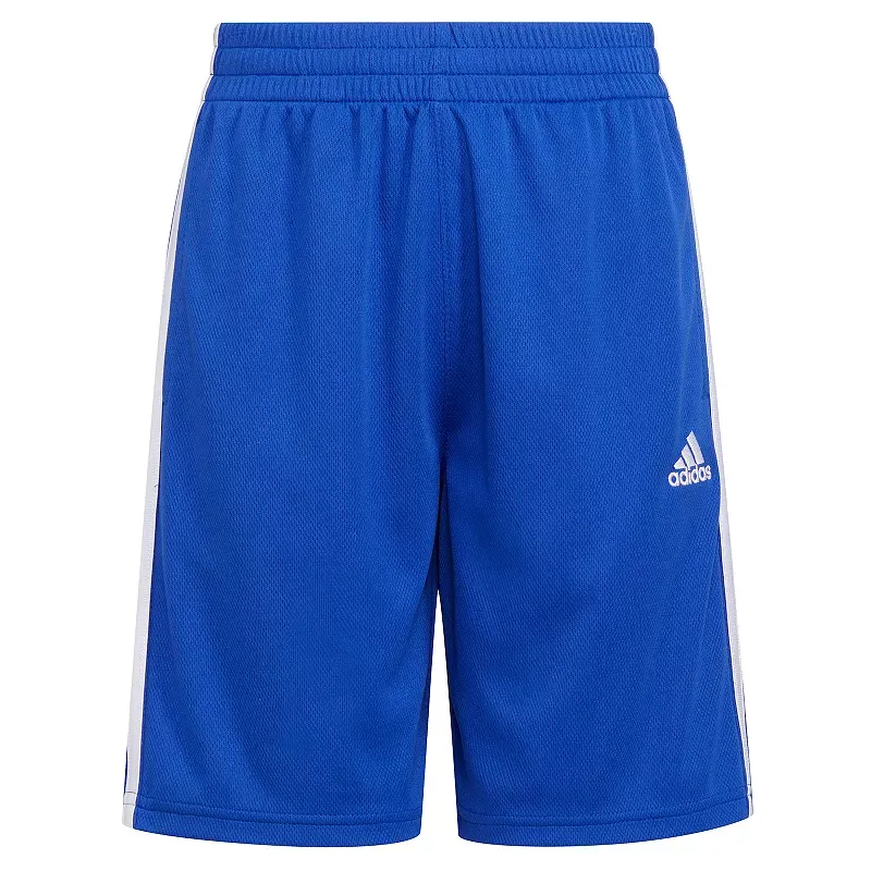 Adidas Boys' Classic 3-Stripes Shorts, M Plus, White