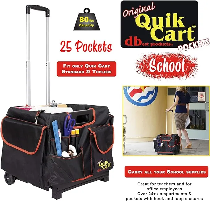 Quik Cart Collapsible Multi-Purpose Rolling Crate