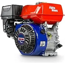 AlphaWorks Gas Engine 4-Stroke - 7HP 209CC, 8.8 ft. lbs. Torque @ 2500RPM, 3/4 inch Output Shaft