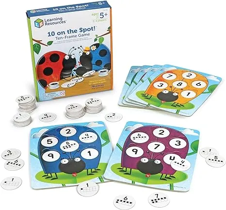 Learning Resources 10 on the Spot, Ten Frame Game