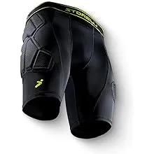 Storelli BodyShield Unisex Goalkeeper Sliders 2 | Padded Soccer Sliding Undershorts | Enhanced Lower Body Protection | Black | MediumStorelli BodyShield Unisex Goalkeeper Sliders 2 | Padde…