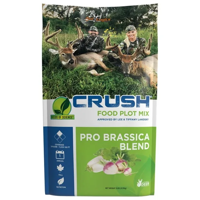 Ani-Logics Outdoors Crush Seeds of Science Pro Brassica Blend Deer Food Plot, 2lbs