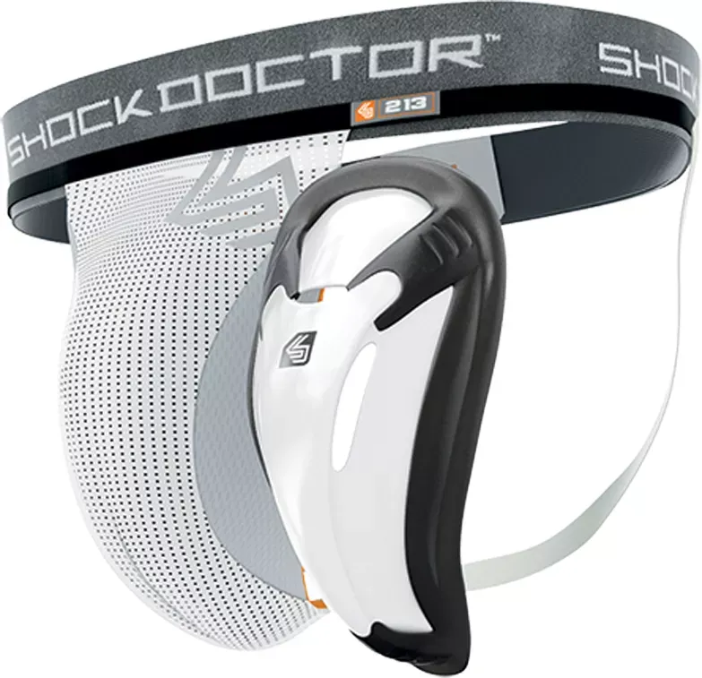 Shock Doctor Core Supporter with Bioflex Athletic Cup - White