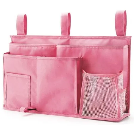 Husfou Bedside Caddy Organizer 8 Pockets Hanging Storage Pouch Bag for Bunk Hospital Beds Dorm Rooms Bed Rails Stroller