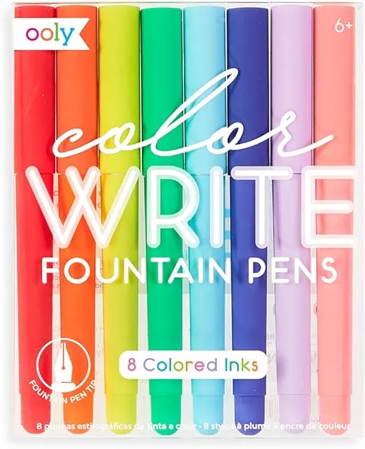 Ooly, Color Write Fountain Pens - Set of 8