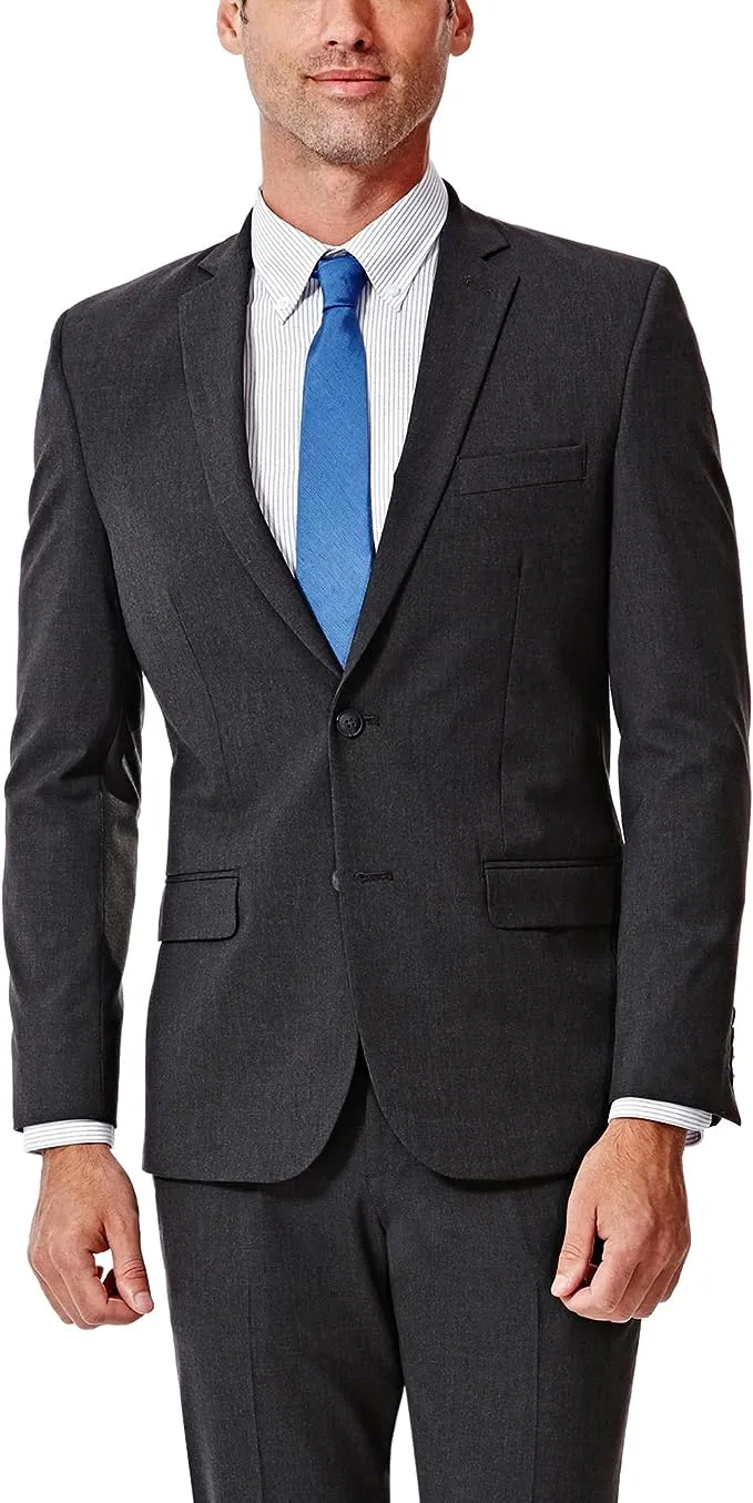 J.M. Haggar Men's Slim-Fit 4-Way Stretch Suit Jacket - Charcoal