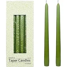 Zest Candle 12-Piece Taper Candles 10-Inch Turquoise