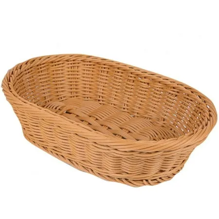 Woven Bread Baskets for Serving Potato Wicker Gift Baskets Empty Rattan Bowl Organizing Decorative Kitchen Countertop Fruit Vegetable Storage Display Trays Chip Bowls Rattan Tray Round Set of 1