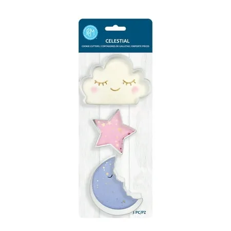 R&M International Celestial 3 Piece Cookie Cutter Set