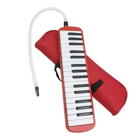 Btuty 32 Keys Melodica Piano Musical Instrument for Beginner Gift with Carrying Bag (black)