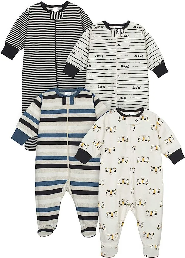 Onesies Brand Baby Boy Sleep 'n Plays Footed