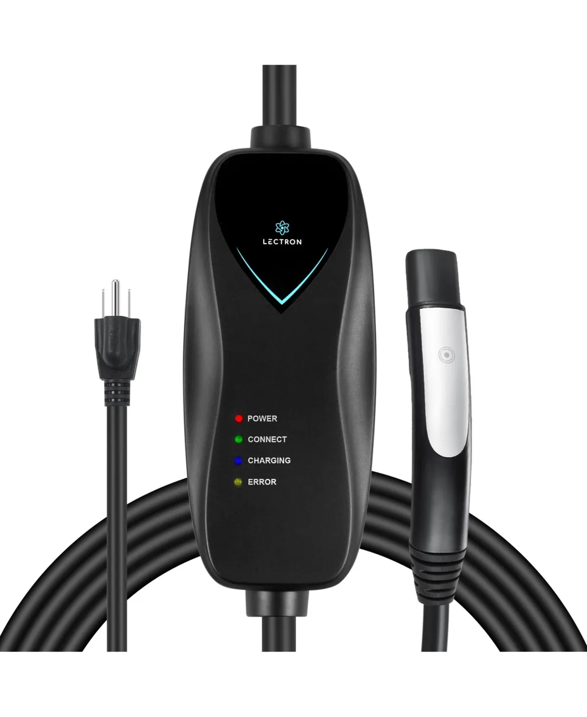 Level 1 Tesla Charger - 110V, 15 Amp, NEMA 5-15 Plug, 16 ft Extension Cord - Portable Electric Car Charger for Tesla