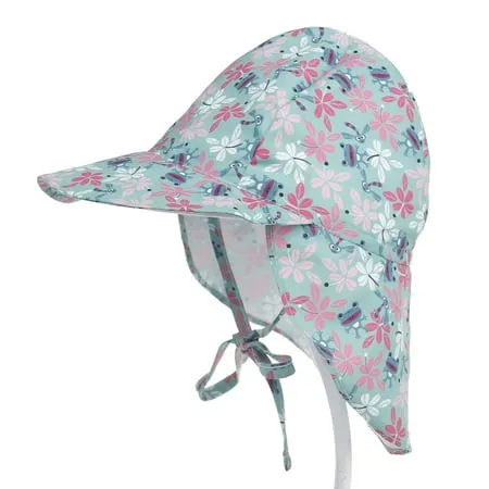 Afunbaby Baby Gilrs Boys Sun Hats UPF 50+ UV Protection Cotton Bucket Cap Adjustable Flap Hats