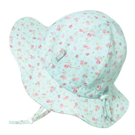 JAN & JUL Toddler Girl Sun-Hat with UV Protection UPF 50+ Cotton (M: 6-24 months Retro Rose)