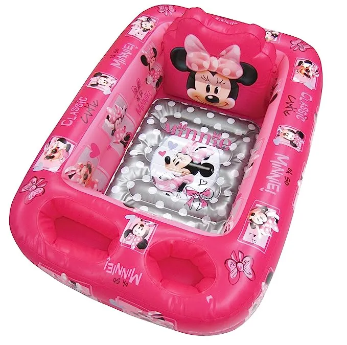 Disney Minnie Mouse Air-filled Cushion Bath Tub - Free-Standing, Blow Up ...