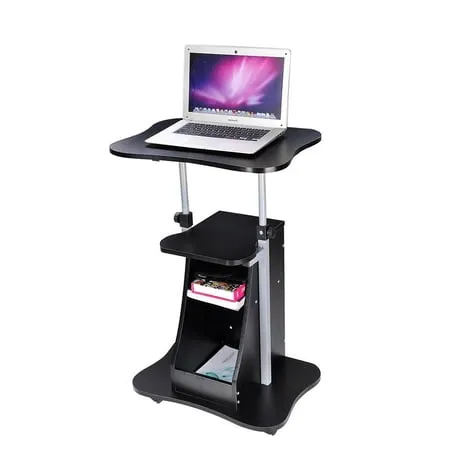 Mobile Laptop Desk Cart Stand Adjustable Computer Laptop Table Home Office Trade