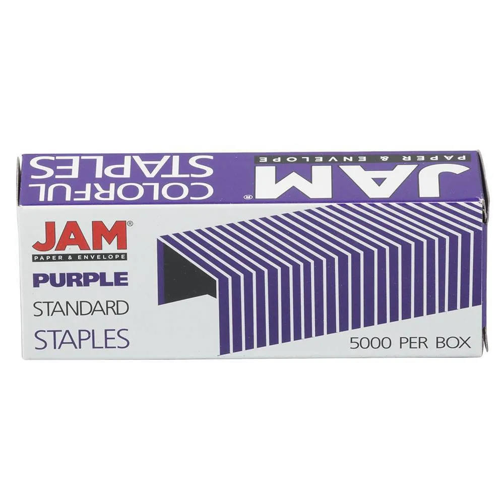 JAM Paper 5000ct Standard Size Colorful Staples - Violet Purple