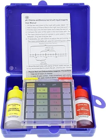 U.S. Pool Supply Standard 3-Way Swimming Pool & Spa Test Kit