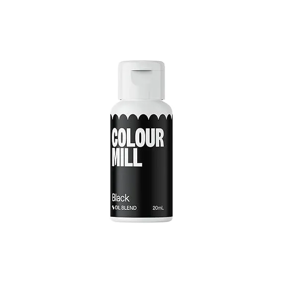 Colour Mill Oil-Based Food Coloring, 20 Milliliters Black Allergen free Vegan