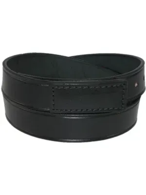 Boston Leather Men's Big & Tall Leather Movers & Mechanics No Scratch Work Belt, Black, 3X