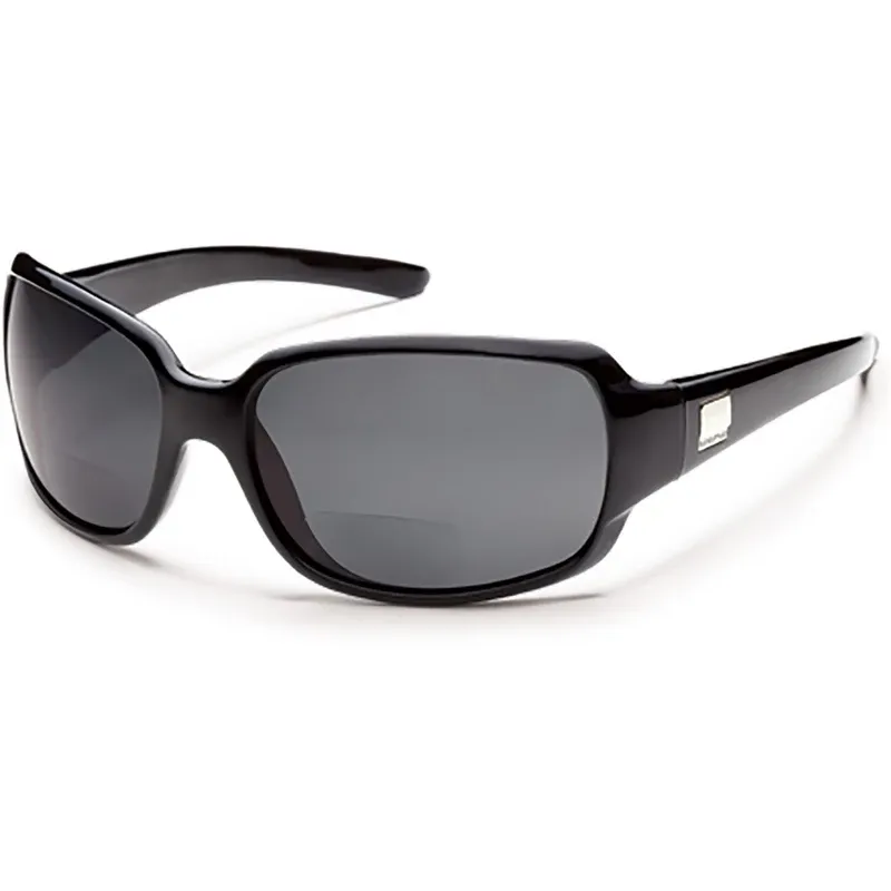 Suncloud Optics Cookie Reader +2.50 Sunglasses Black/Polarized Gray - Case Sunglasses at Academy Sports