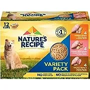 Nature's Recipe Grain Free Chicken, Duck & Venison Wet Dog Food - 2.75oz/12ct Variety Pack