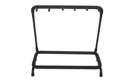 Kuyal 5 Holder Guitar Stand,Multi-Guitar Display Rack Folding Stand Band Stage Bass Acoustic Guitar, Black