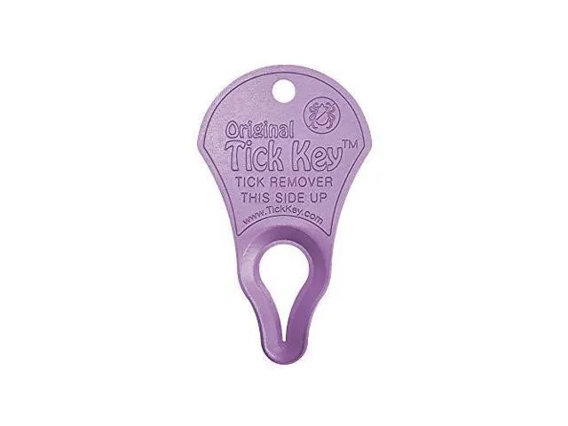 The Original Tick Key -Tick Removal Device - Portable, Safe and Highly Effective Tick Removal Tool (Magenta)