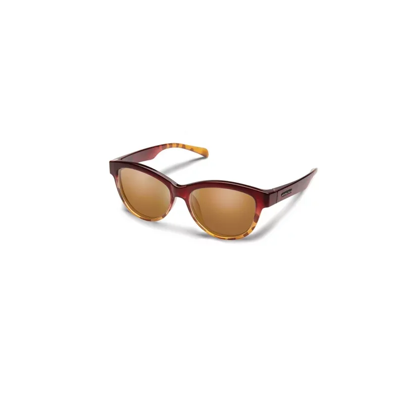 Suncloud Optics Bayshore Sunglasses Raspberry Tortoise Fade/Polarized Brown - Case Sunglasses at Academy Sports