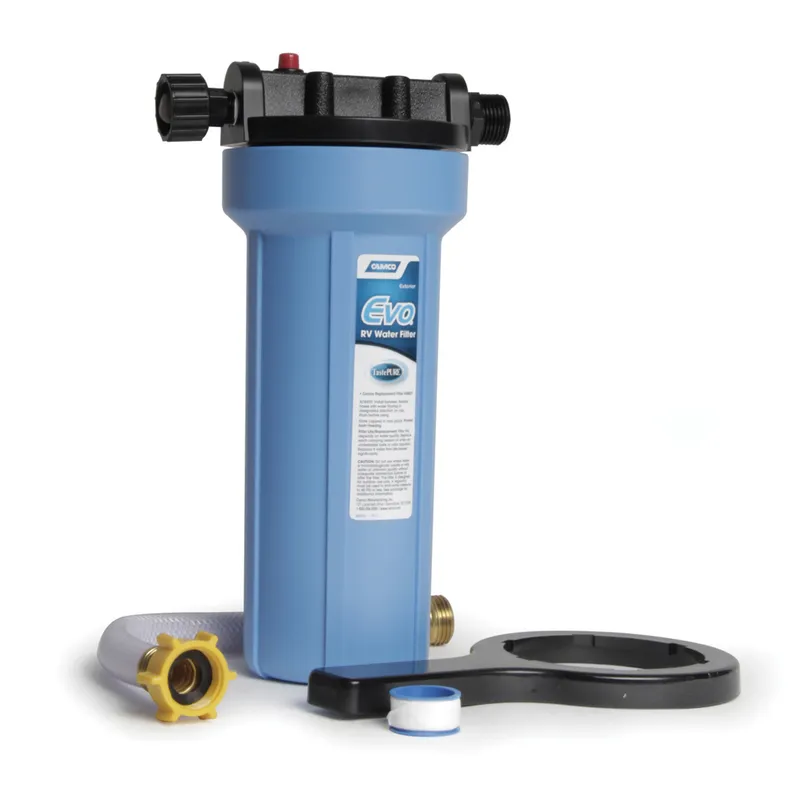 Camco 40631 EVO Premium RV & Marine Water Filter - Reduces Harmful Water Contaminants