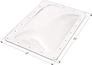 Icon Technologies Ltd 01819 Skylight 14&#034; X 22&#034; X 4&#034; White